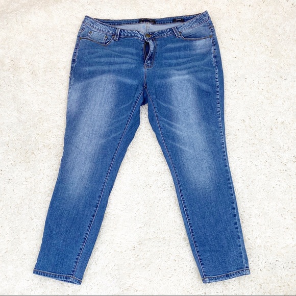 Max Jeans Denim - MAX JEANS Skimmer Skinny Ankle Jeans Stretch